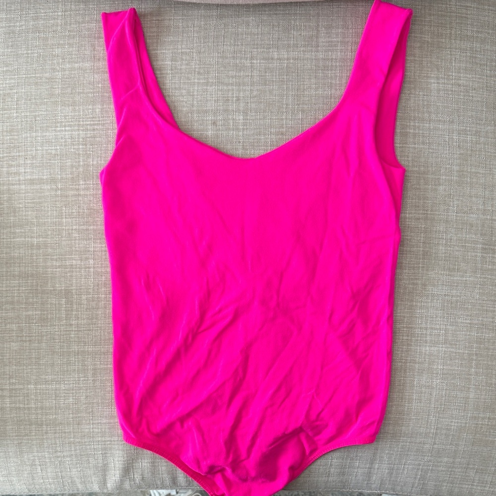 Free People Hot Pink Bodysuit